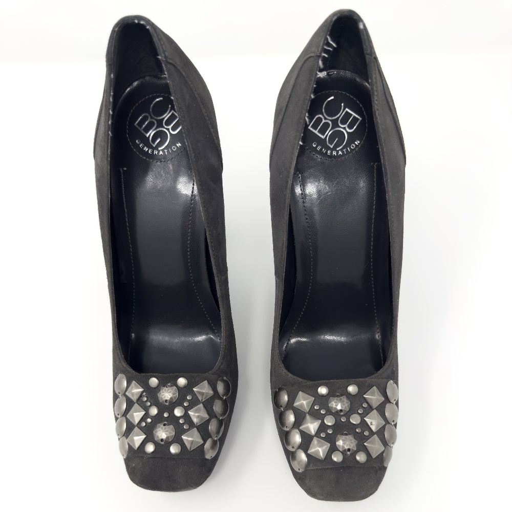 BCBGeneration Galena Studded Gray Heels